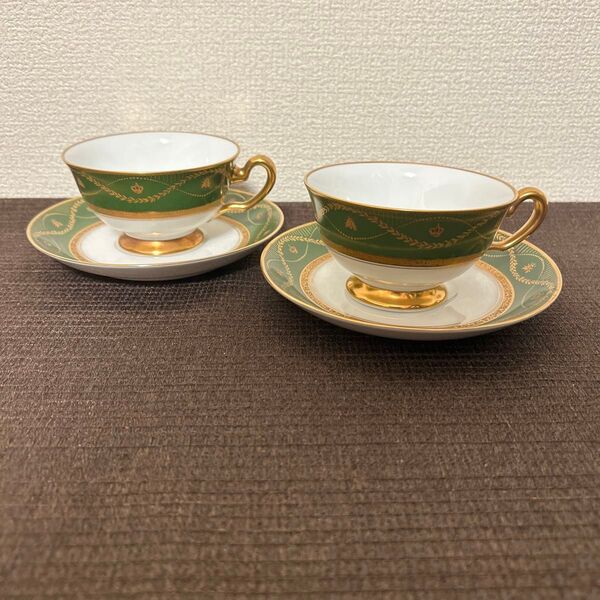 大倉陶園 ナポレオン ティー カップ&ソーサー 金彩金蝕