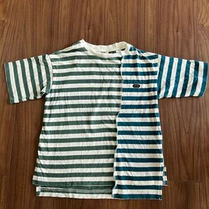 FITH ボーダー切り替え半袖Tシャツ120