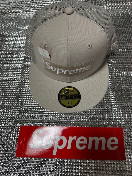 Supreme Box Logo Mesh Back New Era stone シュプリーム ニューエラ ボックスロゴ
