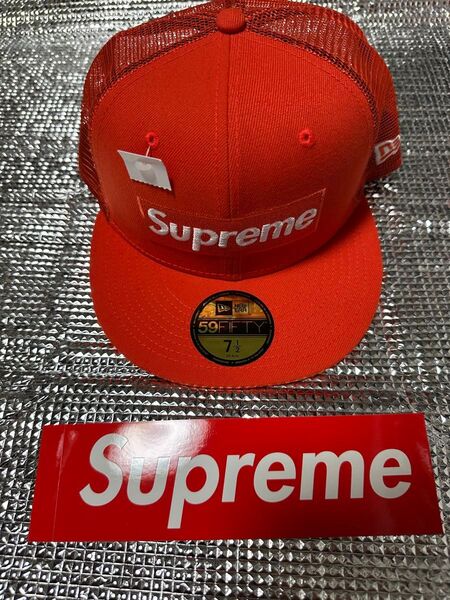Supreme Box Logo Mesh Back New Era シュプリーム ニューエラ ボックスロゴ orange