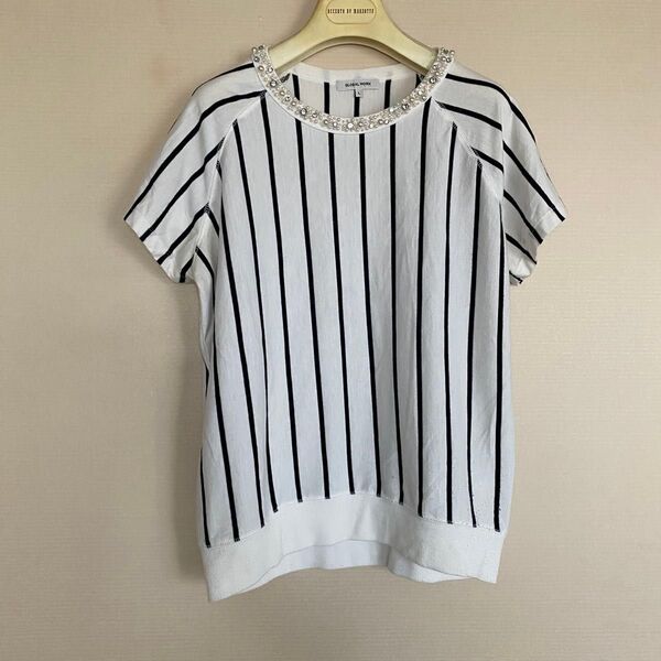 GLOBAL WORK ストライプTシャツ Lサイズ
