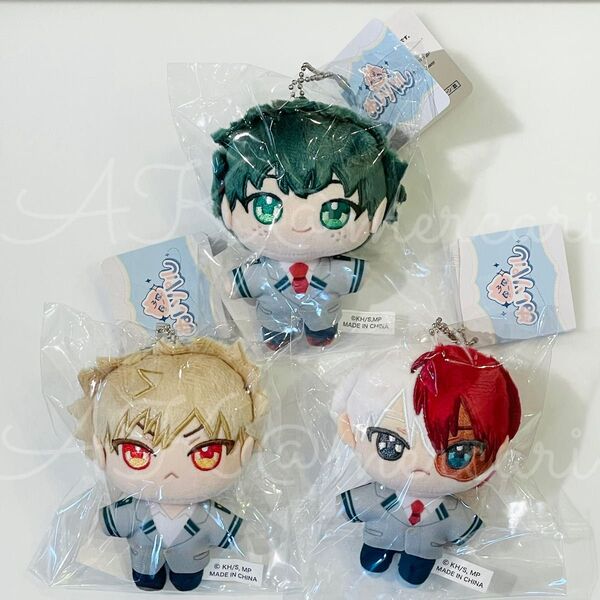 【未開封】ぬいパル 緑谷出久 爆豪勝己 轟焦凍 3点 セット ヒロアカ 僕のヒーローアカデミア