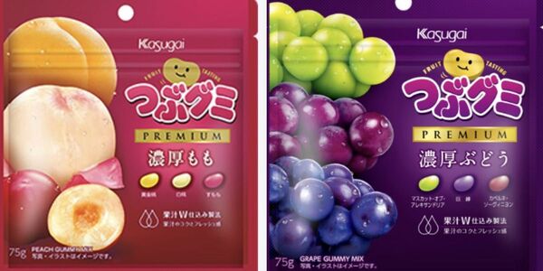 つぶグミ 桃20 ぶどう10