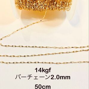 NO.C39★14kgfバーチェーン2.0mm 50cm