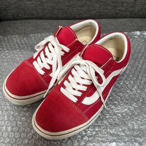 【美品】VANS オールドスクール スニーカー 赤 24cm オールドスクール