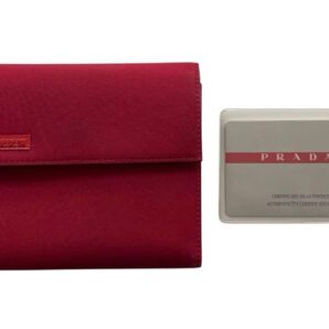 正規品/PRADA SPORT/プラダ スポーツ/ウォレット/財布/レッド/赤