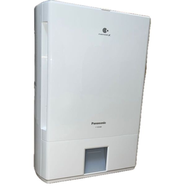 【美品】Panasonic パナソニック 衣類乾燥除湿機 ナノイーX搭載 デシカント方式 F-YZSX80 ホワイト 2019年製