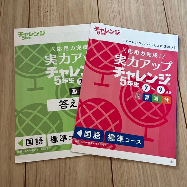 チャレンジ5年生 実力アップチャレンジ 5年生 7月〜9月版 標準コース 国算理社