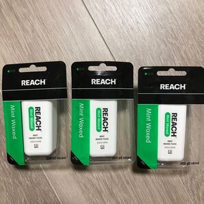 REACH デンタルフロス ミント200ヤード 3個