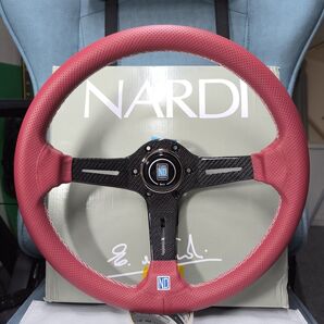 NARDI タイプ リアルカーボン350mmディープコーンステアリングホイール