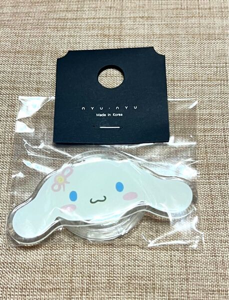 韓国購入品 nyunyu サンリオ シナモロール スマホグリップ Sanrio シナモン アクセサリー デコ