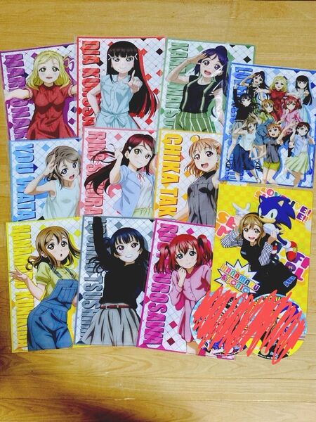 ラブライブ サンシャイン × セガ クリアファイル 11種セット 高海千歌 桜内梨子 黒澤ダイヤ 渡辺曜 津島善子 国木田花丸