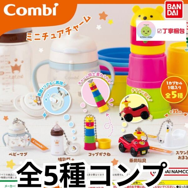全5種コンプリートセット Combi ミニチュアチャーム コンビ