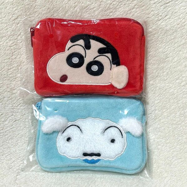 クレヨンしんちゃん ミニティッシュポーチ しんのすけ シロ 2個セット