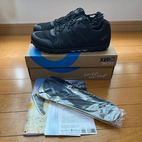 XERO SHOES メサトレイル2 ブラック26.5cm 未使用に近い極美品ですが小さなキズがあります。新品インソール付き