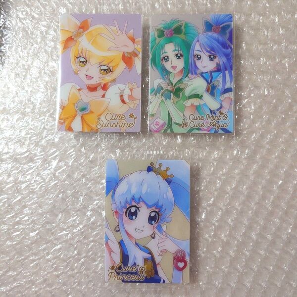 プリキュアカードウエハース キュアサンシャイン キュアミント&キュアアクア キュアプリンセス HR