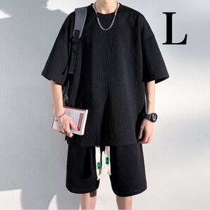 メンズ 上下セット 半袖 トップス ハーフパンツ 春夏 ルームウェア 普段着