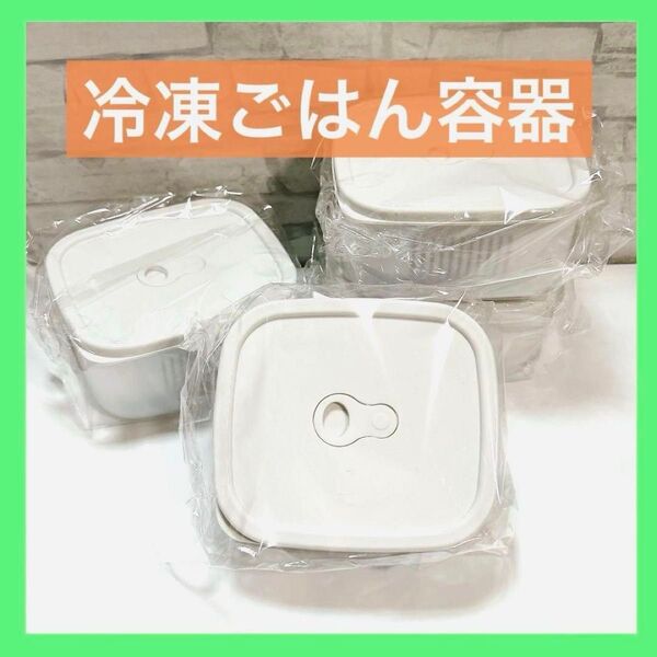 冷凍ごはん容器 600ml 4個入り 電子レンジ 食洗機対応 ご飯 保存 冷凍
