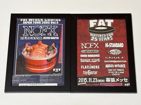 NOFX フライヤー額付きfat wreck chords pizza of death Hi-STANDARD lagwagon