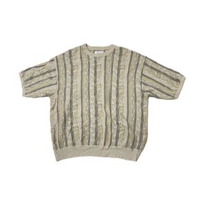 半袖ニット 半袖 ニット メンズ L 古着風 夏服