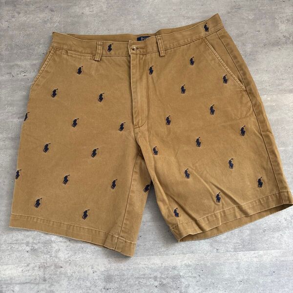 Polo Ralph Lauren 刺繍ロゴ ショートパンツ サイズ34