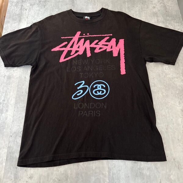 人気☆ STUSSY ワールドツアー 前後両面プリントTシャツ メキシコ製