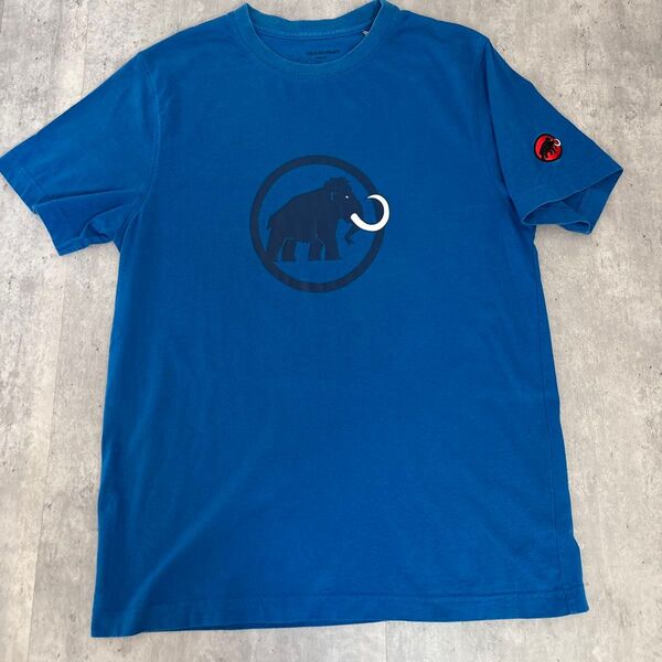 MAMMUT Tシャツ メンズ ブルー Lサイズ