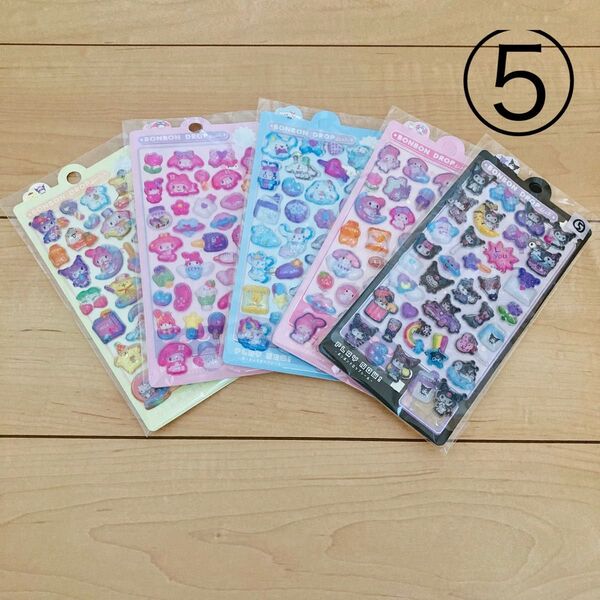 ボンボンドロップシール サンリオ 5枚セット ⑤