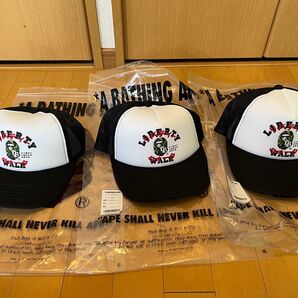 bape liberty walk mesh cap 3set メッシュキャップ