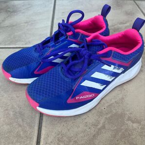 adidas FAI2GO キッズシューズスニーカー 青/ピンク22.5cm 運動靴
