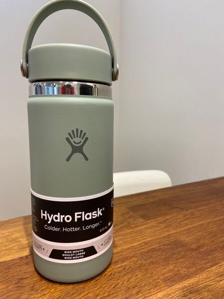 新品Hydro Flask 16oz Wide mouth AGAVE 水筒 ハイドロフラスク キャンプ アウトドア