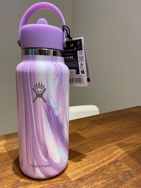 限定品 32oz Wide Mouth Flex Straw Jelly Purple HydroFlask 水筒①