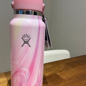 限定品 32oz Wide Mouth Flex Straw Jelly Pink HydroFlask 水筒②