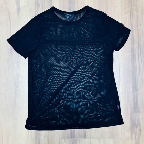 FOREVER21 シースルーTシャツ ブラック