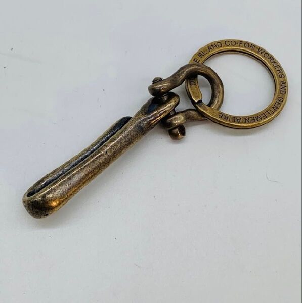 真鍮 キーリング 真鍮 ビンテージ アンティーク レトロ キーフック メンズ