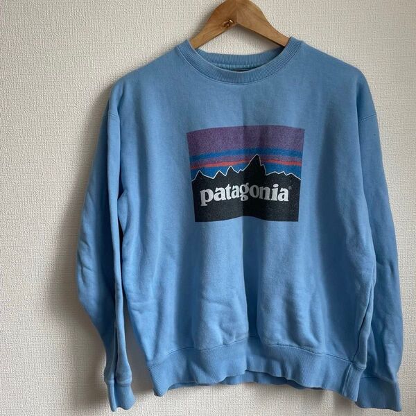 CROSS STITCH クロスステッチ スウェット トレーナー コットン100% patagoniaプリント パタゴニア