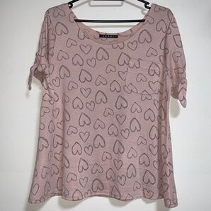 INGNI イング レディース トップス 半袖 Tシャツ Mサイズ ハート ピンク