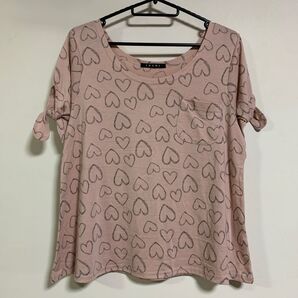 INGNI イング レディース トップス 半袖 Tシャツ Mサイズ ハート ピンク 春夏