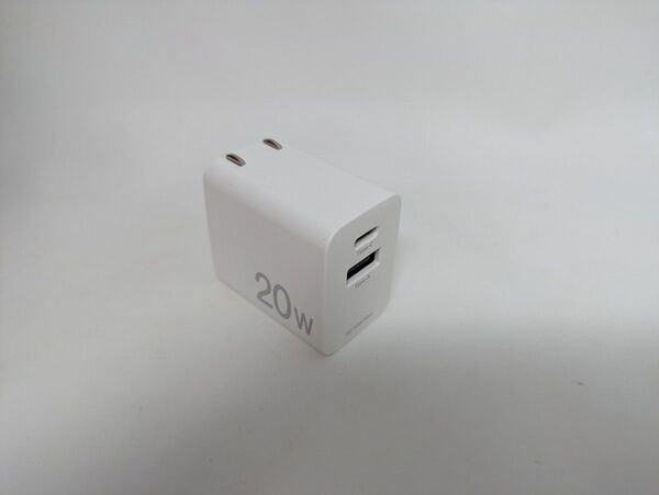 グリーンハウス GH-ACU2PC PD 20W 2ポート 充電器 白 ( 急速充電 Type-C USB-A ホワイト )