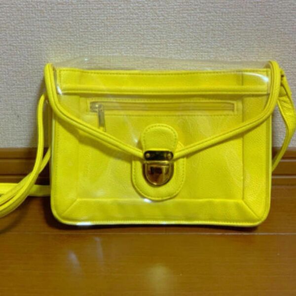 新品 ショルダーバッグ bag イエロー クリア