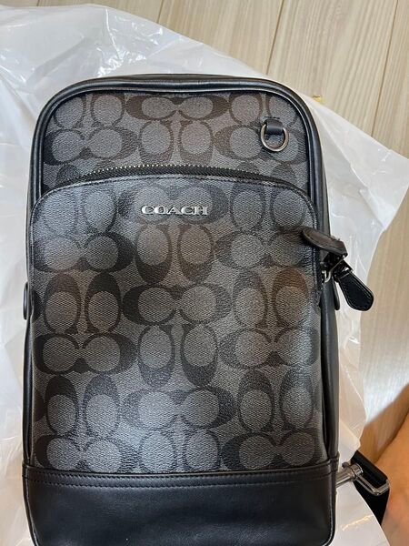COACH ショルダーバッグ ボディーバック メンズ ブラック 未使用に近い