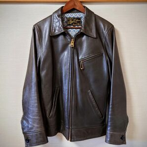 The Calee レザージャケット ブラウン メンズ