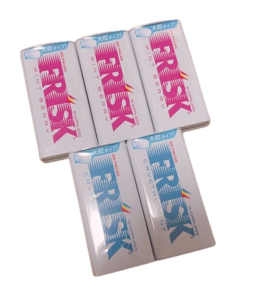 FRISK ミントベリー&クリスタルミント 大粒タイプ 5個 まとめ売り 賞味期限2025.11〜12