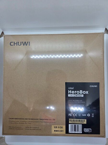 CHUWI HeroBox2025 ミニPC windows11 N100 8GB+256GB DDR5 8GB 映像タイプC出力