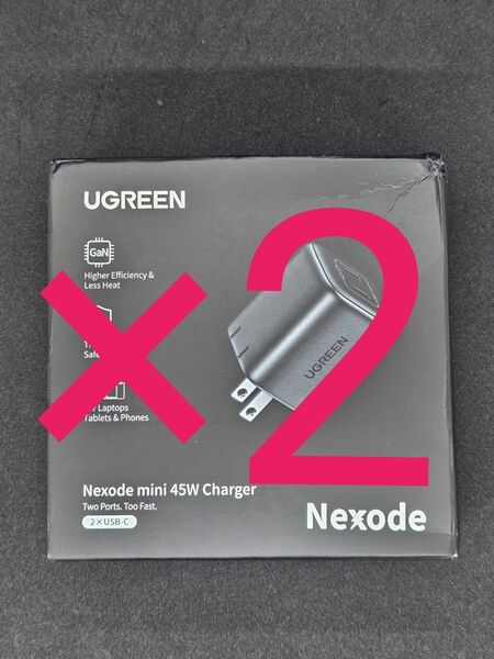 UGREEN Nexode 45W PD 充電器 USB-C