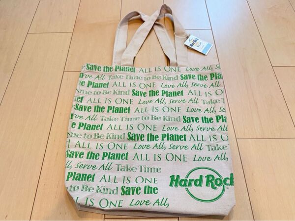 新品 Hard Rock Cafe ハードロックカフェ トートバッグ エコバッグ セーブ ザ プラネット