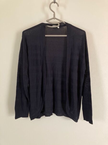 カーディガン ネイビー ドレスキップ L