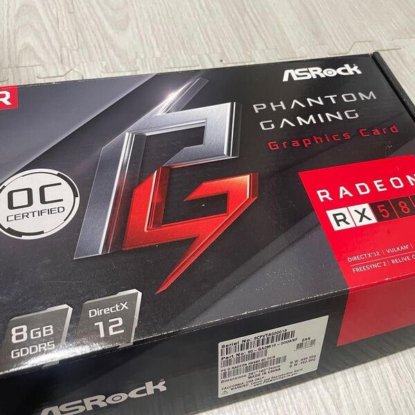 ASRock RADEON RX580 8GB GDDR5 グラフィックボード