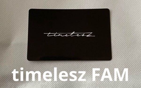 timelesz FAM UNIVERSAL MISIC STORE 限定盤 プレイリストカード