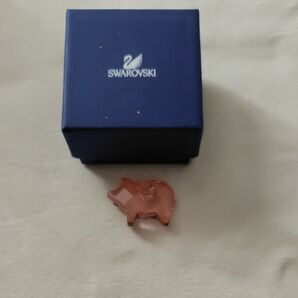 SWAROVSKI スワロフスキー 豚 置物 ピンク